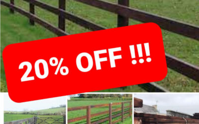 SALE NOW ON!! 20% OFF Treated Timber Post and Rail Fencing